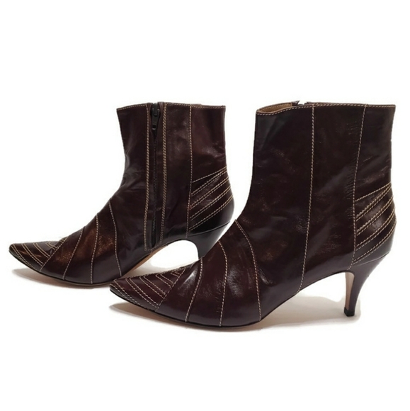Marni Chocolate Brown Ankle Booties